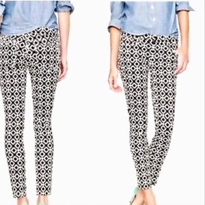 J. Crew Aztec Geometric Print Skinny Jeans, size 28